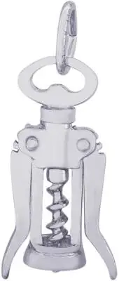 Sterling Silver Corkscrew Charm by Rembrandt
