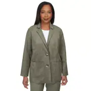 Alfred Dunner Chelsea Market Suede Car Coat 35430UD