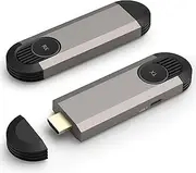 Wireless HDMI Transmitter and Receiver - Plug & Play, Supports 1080P HD HDMI, 2.4/5GHz, Audio/Video Streaming from PC/Laptop to HDTVs Projectors Silver