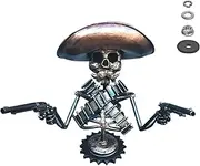 Rneswi Hood Ornament Cowboy Skull Gunslinger Car Hood Ornaments Car Truck Hood Ornament Metal Skull