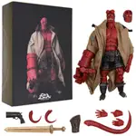 清倉【地獄怪客】1000TOYS 千值練 地獄男爵 模型 HELLBOY  1/12 布衣 關節 可動 人偶