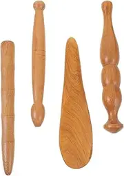 4Pcs Portable Foot Acupoint Massage Sticks Massaging Tools for Relaxation and Muscle Relief Beauty Gadget for Home and Travel
