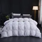 Three Geese Pinch Pleat Goose Feathers Down Comforter King Size Duvet Insert NEW