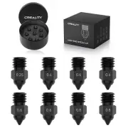 Official Creality 8PCS 3D Printer High-end Hardened Steel Nozzle Kit,Extruder...