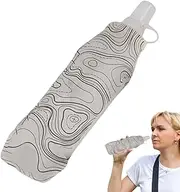 Hiking Water Bottle - Compact Foldable Water Bottle Cup | Foldable Lightweight Soft Cups for Cycling Hiking Sports Traveling Backpacking Running