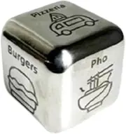 Food Decision Dice - Dinner Dice for Couples | Couples What for Dinner Dice Games Date Night Decision Dice, Romantic Him Her Date Night Idea Meal Dice for Valentine's Day New Year Birthday