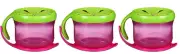 Playtex Twist n Click Snacker with Lid, Pink (3 Pack)