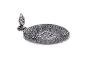 Crystal Wonderland Aluminium Stick / Cone Incense Burner - Buddha Head Round