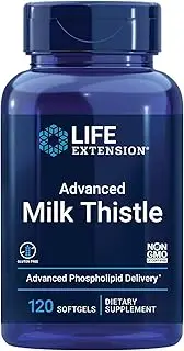 Life Extension European Milk Thistle-Advanced Phospholipid Delivery Softgels, 120 Count