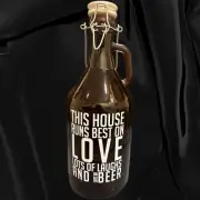 House of Brew Growler Craft Beer Bottle by Home Essentials - Empty