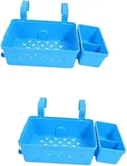 VANZACK Pcs Plastic Pool Basket Garden Towel Basket Pool Edge Storage for Towels Multi-use Storage Container Hanging Holder