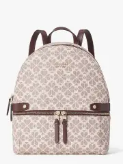 spade flower coated canvas day pack medium backpack