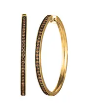 Le Vian Chocolate Diamonds 14K 1.01 ct. tw. Diamond Hoop Earrings