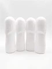 YYNGJCK 4Pcs Plastic Roller Bottles 1.7 oz /50 mL Reusable White Empty Rollerball Bottles DIY Deodorants Containers for Essential Oils Perfumes Balms
