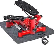 Stair Stepper,Mini Stepper Cardio Exercise Trainer,Stepper Exercises Equipment with LCD Display and Resistance Bands