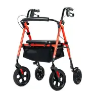 ELENKER All Terrain Rollator Walker for Seniors with 10” Wheels, Sponge Pa
