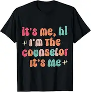 [VidiAmazing] School Counselor It's Me Hi I'm The Counselor Back to School ds975 T-Shirt