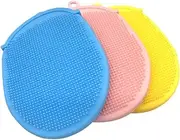 3pcs Exfoliating Shower Brush Set Silicone Bath Brush for Body Scrub Massage Gentle Back Scrubber for Daily Use