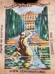 "Wien Schoner Und" #6608 needlepoint canvas , 8" X 11", 12 ct. 16 colors +yarn