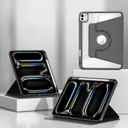 For iPad Air 13 2024 Magnetic Split Leather Smart Tablet Case with Pen Slot