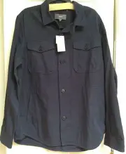 NWT VINCE MEN CPO MEN NAVY INDIGO JACKET M20184232 X-LARGE $355