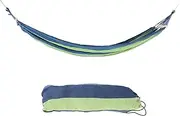 Lightweight Camping Hammock Portable Outdoor Travel Hammock with Hardwood Spreader Bar (Blue)