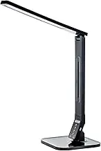 Tenergy 11W Dimmable Desk Lamp with USB Charging Port LED Adjustable Lighting for Reading 5 Brightness Levels 4 Light Colors Table Light