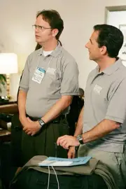 The Office Rainn Wilson as Dwight Schrute and Steve Carell as Mich- Old Photo 2