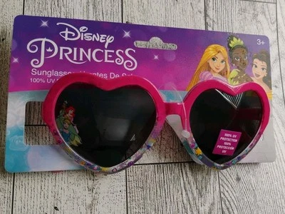 Disney Princess Heart Shaped Kids/Child’s Sunglasses 100% UV Protection *New 3+