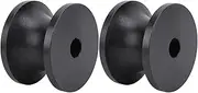 Asixxsix Boat Trailer Roller, Black Nylon 2.44x1.69in Marine Trailer Bow Roller with 0.53in Hole Diameter, for Yacht Lifeboat Jet Ski Boat Trailer Accessories, 2 Pcs