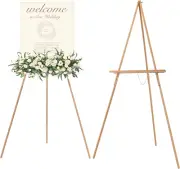 Wood Easel Stand for Display: Wooden Tripod for Poster Board - Wedding Easel Sta