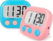 2 Pack Classroom Timers For Teachers Kids Large Magnetic Digital Timer Blue Pink