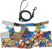 Bearded Dragon Harness and Leashes Set - Leashes Adjustable Harness, Lizard Clothes Traction Rope Escape Proof for Reptiles Amphibian Small Animal Pets Walking Outdoor