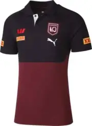 QLD Maroons State of Origin 2025 NRL Mens Maroon Team Polo Shirt