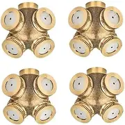 4PCS Garden Hose Nozzle, Metal Agricultural Sprayer Nozzle High Pressure Water Hose Sprayer for Lawn & Plant Watering, Car & Pet Washing