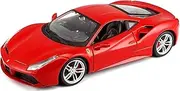Ferrari Racing 488 GTB Red 1:24 Diecast Model Car by Bburago 26013 New