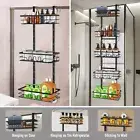 Over Door Storage Basket Hanging Caddy Rack Shelf 3/5 Tiers Holder Bath Kitchen