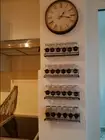 4 Pcs Kitchen Spice Rack Wall Mount Cabinet Shelves Jar Bottle Storage Organizer