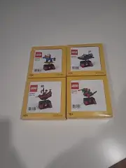 Set Of 4 Lego Adventure Rides Castle Space Cowboy Pirate Insider Rewards Promos