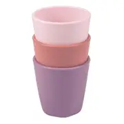 Tiny Twinkle - Tableware 3 Pack Cup Set - Pastel Pink, Rose & Lavender