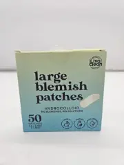 50CT Large Hydrocolloid Acne Patches - for Pore Spots Nose Face Cystic Pimple