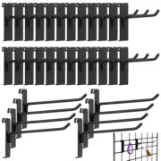 Gridwall 6" Display Hooks 32 Pcs Black Grid Wall Panels Retail Home Organization