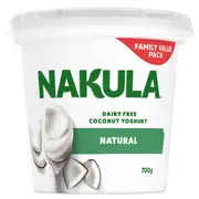 Nakula Plant Based Coconut Yoghurt Natural 700g