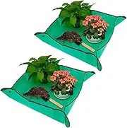 Repotting Mat 26*26 inch 2 pcs Potting Mat Garden Supplies Gardening Tools Plant Repotting Mat Indoor Plant Accessories Garden Tool Set Gardening Supplies Indoor Plant Tools Gardening Gifts for Women