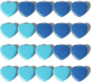 [PYJLBX] 20PCS Fridge Magnets - Heavy Duty Refrigerator Magnets, Cute Small Strong Magnets for Whiteboard, Lockers & Kitchen - Mini Decorative Heart Magnet for Home, School Office Crafts Locker (Blue)