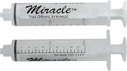 Miracle Oring Syringe- 10 ml Luer Lock Syringe- Package Contains 8 Individually Wrapped Sterile Oring Syringes for Handfeeding Animals, Administering Supplements, Measuring Liquids, and More