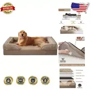 XL Orthopedic Dog Bed - Washable Egg-Crate Foam Sofa for Large Dogs Up to 90 lbs