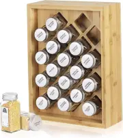 Spice Rack Organizer, Free Standing Countertop Herb Spice Shelf Holder