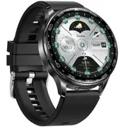 2 in 1 Bluetooth Smart Watch Wireless Earphones 1.39" IPS Touch Screen BT 5.0 - Black