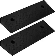 Kerb Ramps 2 pcs 50x17.5x5 cm Rubber Non-Slip Ramp for Wheelchairs Cars Doorway Threshold up to 10 Tonnes Load Capacity
